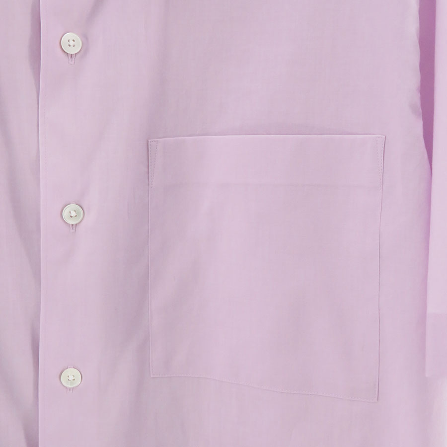 AURALEE/オーラリー】WASHED FINX TYPEWRITER OPEN COLLAR HALF 