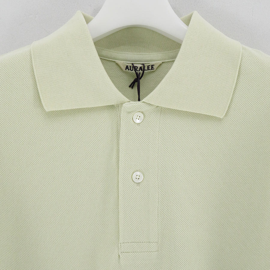 AURALEE/オーラリー】PIMA COTTON HEAVY PIQUE POLO A25SP01SKの