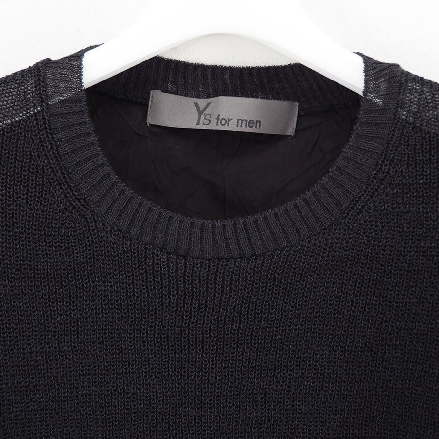 Y's for men/ワイズフォーメン】Y's for men BIG LOGO ROUND NECK