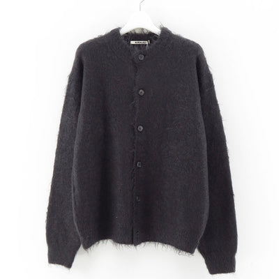 【AURALEE/オーラリー】<br>BRUSHED SUPER KID MOHAIR KNIT CARDIGAN <br>A24AC01KM