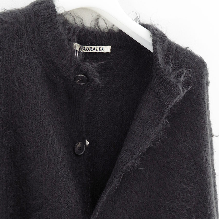 【AURALEE/オーラリー】<br>BRUSHED SUPER KID MOHAIR KNIT CARDIGAN <br>A24AC01KM