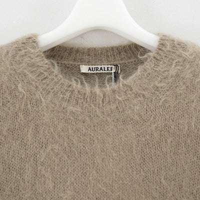 【AURALEE/オーラリー】<br>BRUSHED SUPER KID MOHAIR KNIT P/O <br>A24AP03KM