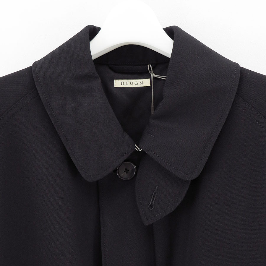 ジャケット・アウター HEUGN  Gabardine Black 1 HEUGN Albert Gabardine Black 1