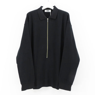 【REVERBERATE/リバーバレイト】<br>ZIP LONG SLEEVE POLO <br>REV-24SS-CS03
