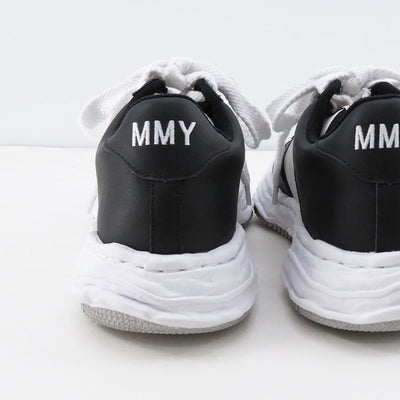 【Maison MIHARA YASUHIRO】 <br>"WAYNE" OG Sole Leather Low-top Sneaker (BLK/WHT) <br>A08FW706