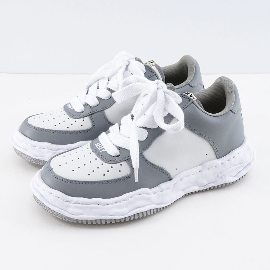 【Maison MIHARA YASUHIRO】 <br>"WAYNE" OG Sole Leather Low-top Sneaker (GRY/WHT)<br> A08FW706 