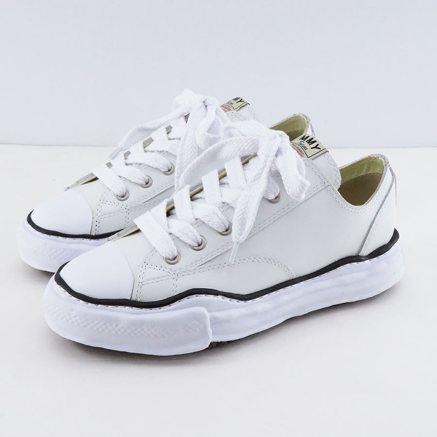 【Maison MIHARA YASUHIRO】<br>"PETERSON" OG Sole Leather Low-top Sneaker (WHITE) <br>A06FW736