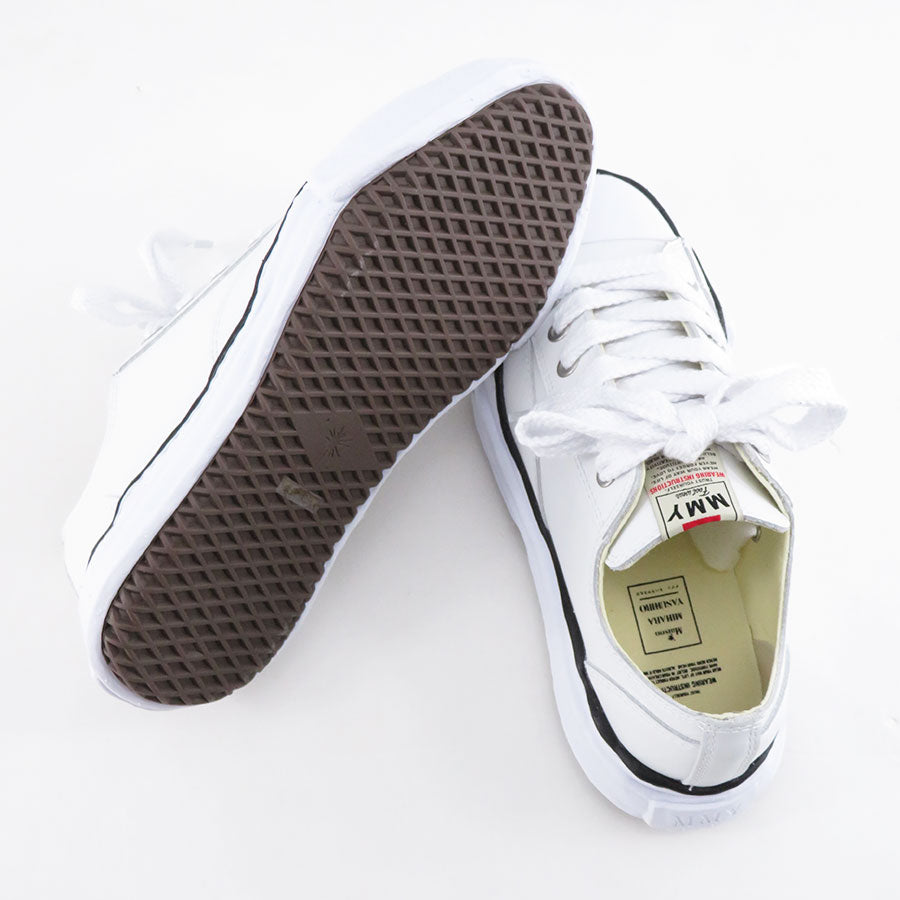【Maison MIHARA YASUHIRO】<br> "PETERSON" OG Sole Leather Low-top Sneaker (WHITE)<br> A06FW736 
