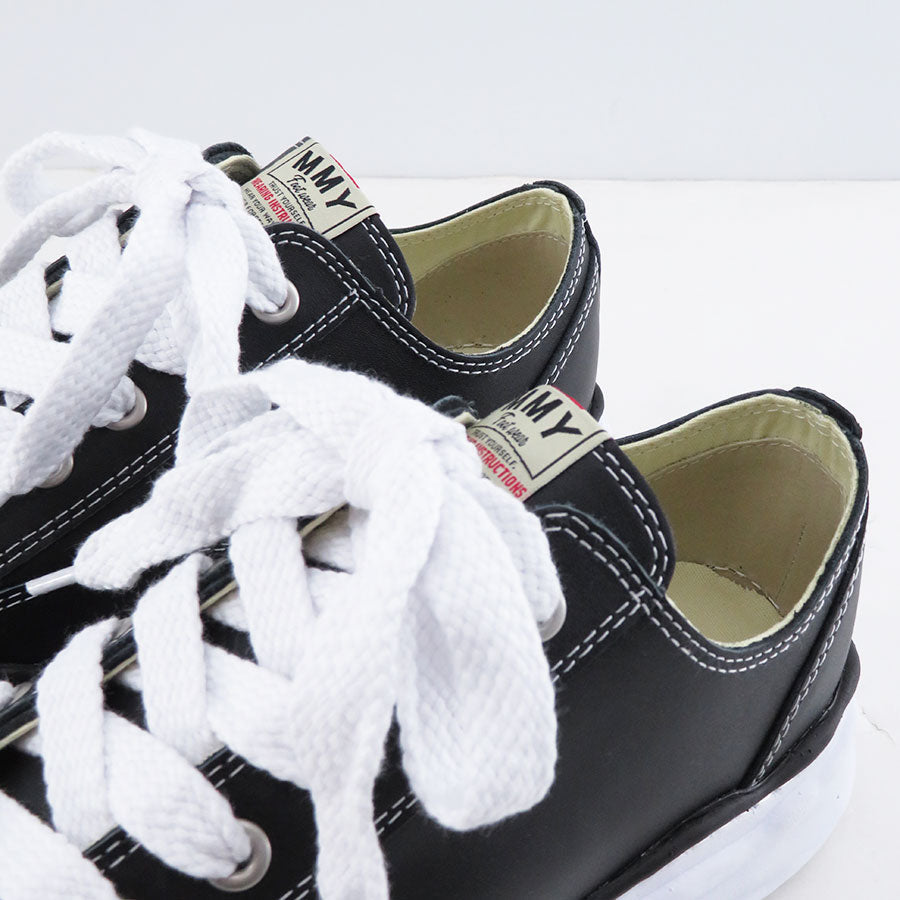 【Maison MIHARA YASUHIRO】<br>"PETERSON" OG Sole Leather Low-top Sneaker (BLACK) <br>A06FW736