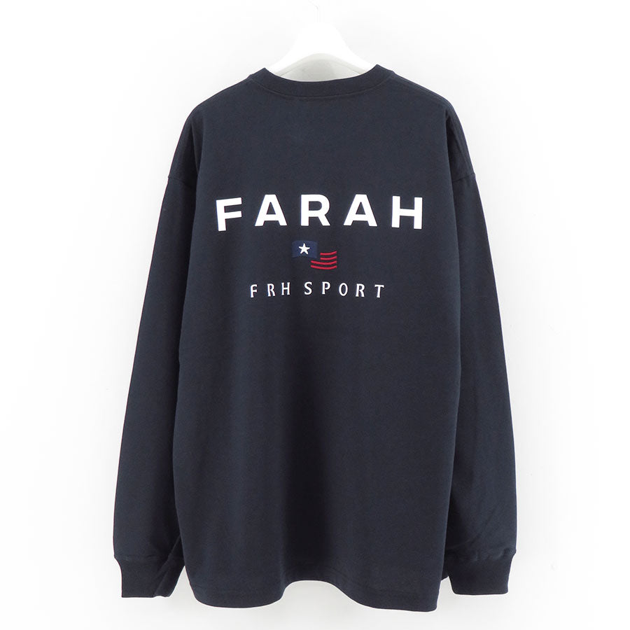 【FARAH/ファーラー】<br>Printed Graphic L/S Tee "FRH SPORT" <br>FR0403-M3007