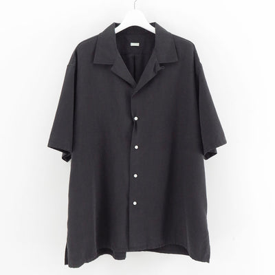 【A.PRESSE/アプレッセ】<br>Silk Cotton Open Collar S/S Shirt <br>25SAP-02-04H