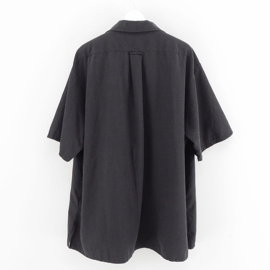 【A.PRESSE/アプレッセ】<br>Silk Cotton Open Collar S/S Shirt <br>25SAP-02-04H