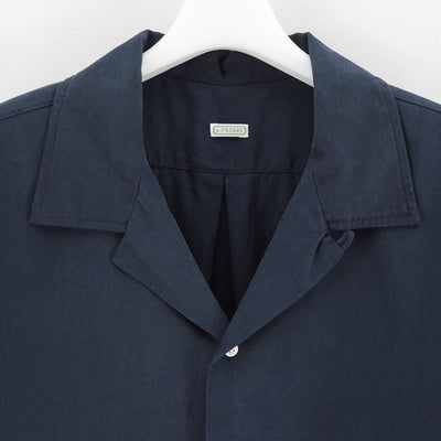 【A.PRESSE/アプレッセ】<br>Silk Cotton Open Collar S/S Shirt <br>25SAP-02-04H
