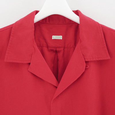 【A.PRESSE/アプレッセ】<br>Silk Cotton Open Collar S/S Shirt <br>25SAP-02-04H