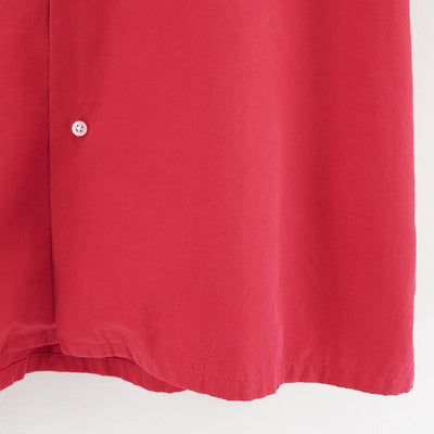 【A.PRESSE/アプレッセ】<br>Silk Cotton Open Collar S/S Shirt <br>25SAP-02-04H