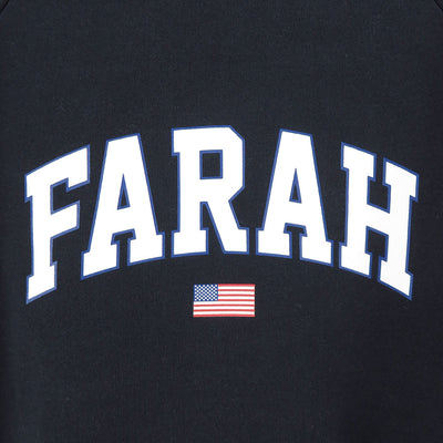 【FARAH/ファーラー】<br>Printed Graphic Crewneck Sweatshirt "College LOGO" <br>FR0403-M3012