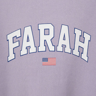 SALE 50%OFF ! <br/>【FARAH/ファーラー】<br>Printed Graphic Crewneck Sweatshirt "College LOGO" <br>FR0403-M3012