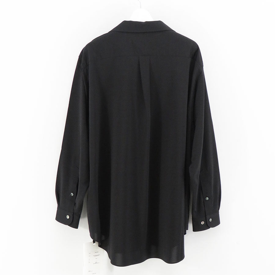 【KANEMASA PHIL./カネマサフィル】<br>46G Atomosphere Silk Blend Open Collar Shirt <br>KM24S-004SI