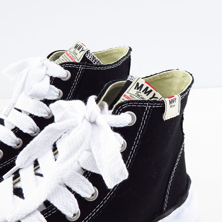 【Maison MIHARA YASUHIRO】<br> "PETERSON" OG Sole Canvas High-top Sneaker (BLACK)<br> A01FW701 
