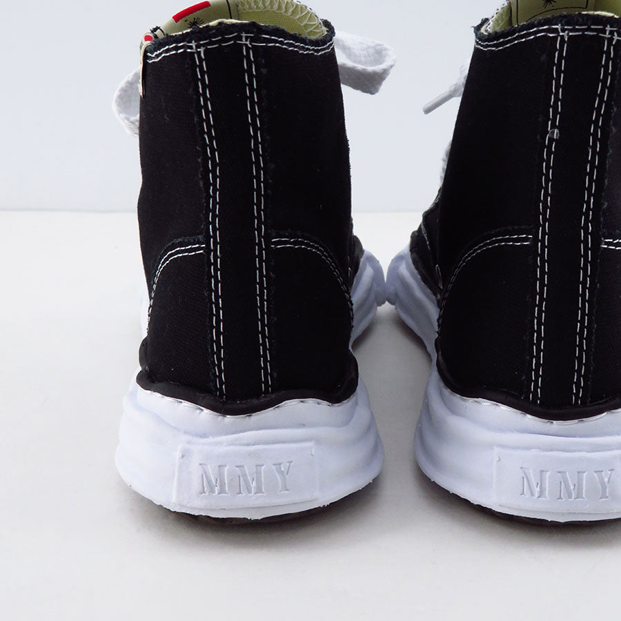 【Maison MIHARA YASUHIRO】<br> "PETERSON" OG Sole Canvas High-top Sneaker (BLACK)<br> A01FW701 