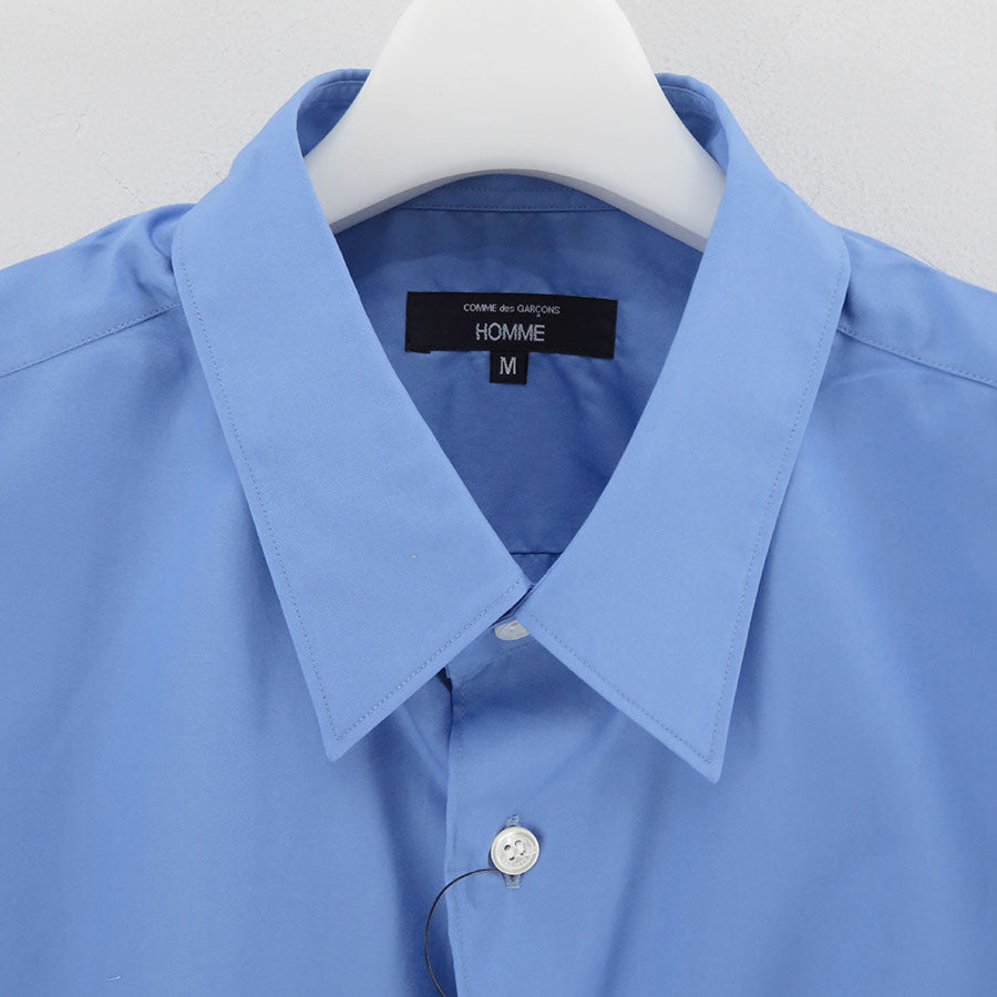 【COMME des GARCONS HOMME】<br>綿ブロードS/S Shirt <br>HO-B022-051