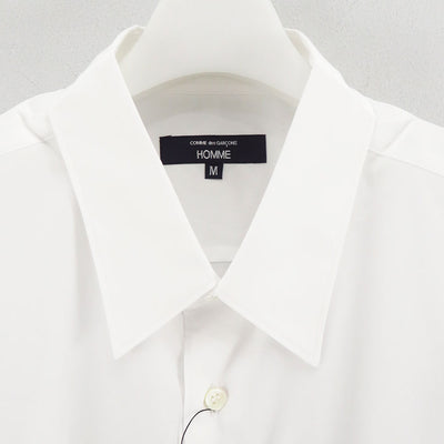 【COMME des GARCONS HOMME】<br>綿ブロードS/S Shirt <br>HO-B022-051