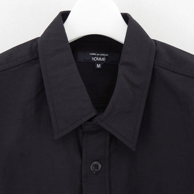 【COMME des GARCONS HOMME】<br>ナイロンタッサー S/S Shirt <br>HO-B024-051