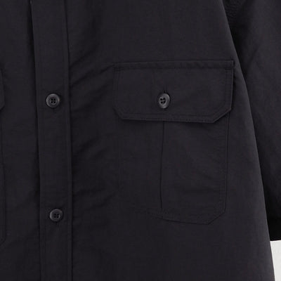 【COMME des GARCONS HOMME】<br>ナイロンタッサー S/S Shirt <br>HO-B024-051