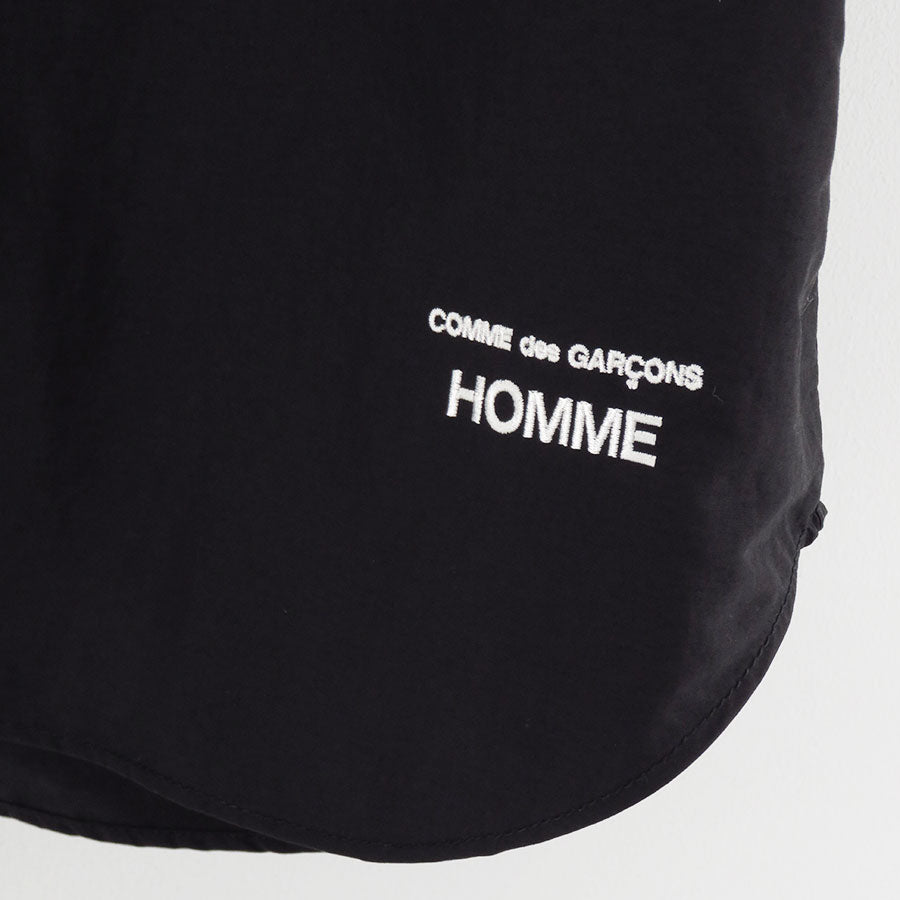 【COMME des GARCONS HOMME】<br>ナイロンタッサー S/S Shirt <br>HO-B024-051