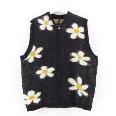 【TOWNCRAFT/タウンクラフト】<br>shaggy vintage pattern zip vest <br/>tc24f012