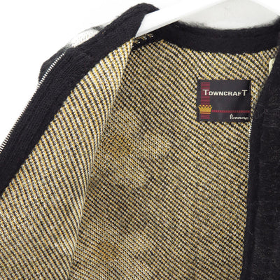 【TOWNCRAFT/タウンクラフト】<br>shaggy vintage pattern zip vest <br/>tc24f012