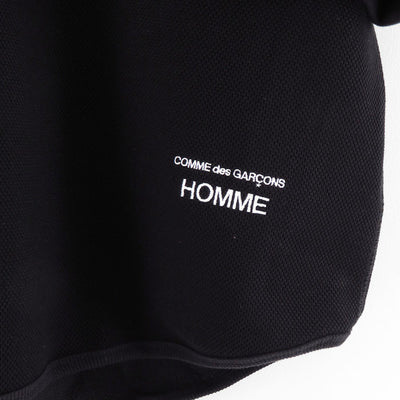 【COMME des GARCONS HOMME】<br>綿エステルワッフルヘンリーネックTee <br>HO-T017-051