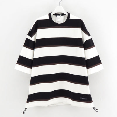 【COMME des GARCONS HOMME】<br>綿天竺マルチボーダーS/S Tee <br>HO-T018-051