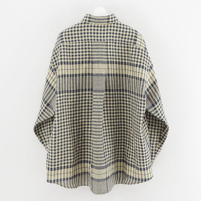 【i am dork/アイアムドーク】<br>リネンチェックポケットシャツ <br>DO25SS04-1