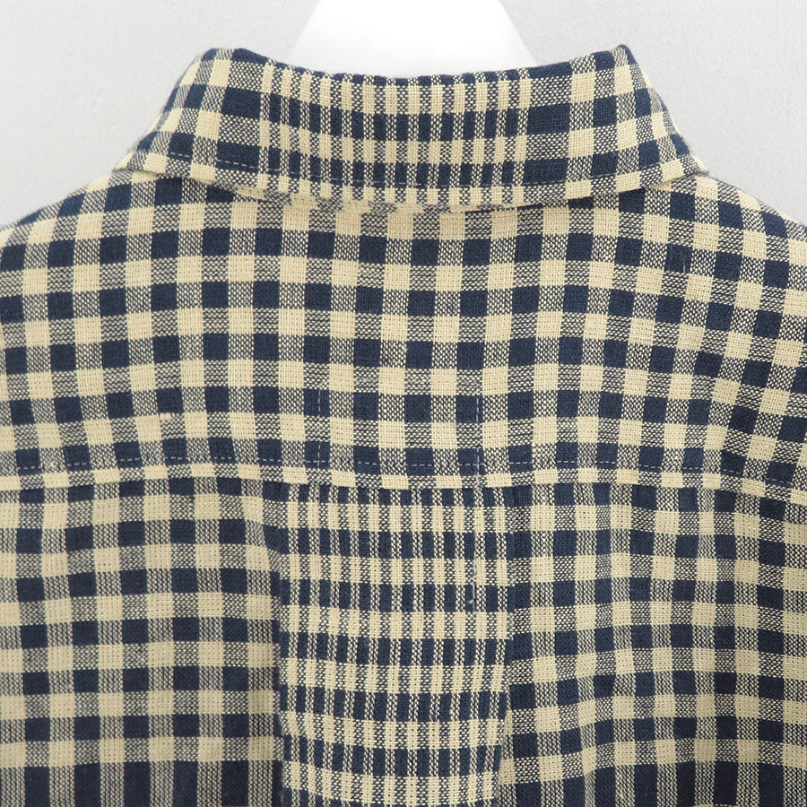 【i am dork/アイアムドーク】<br>リネンチェックポケットシャツ <br>DO25SS04-1