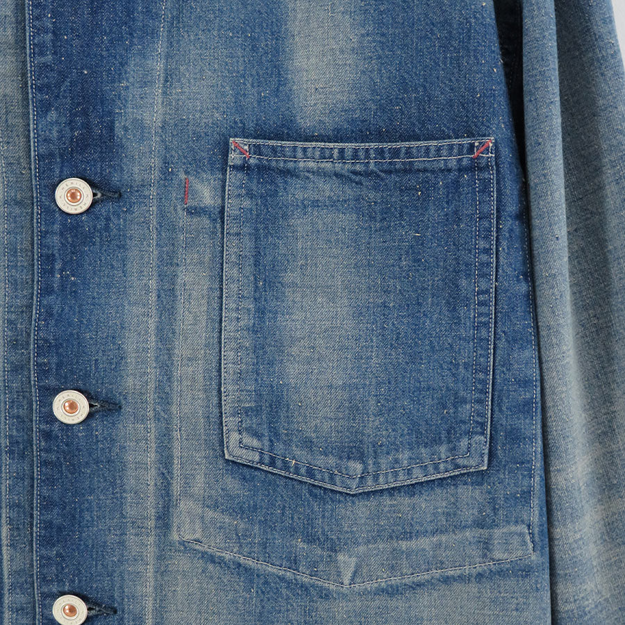 HERILL Nep denim Coverall jacket タグ付き HERILL Nep denim Coverall jacket タグ付き HERILL Nepdenim