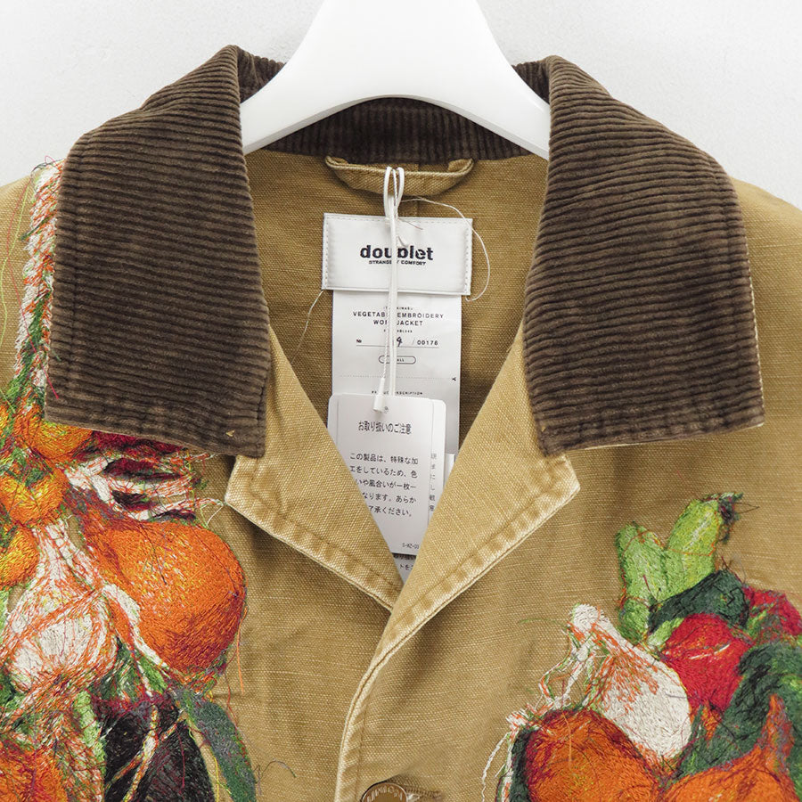 doublet/ダブレット】VEGETABLE EMBROIDERY WORK JACKET 26SS19BL249の