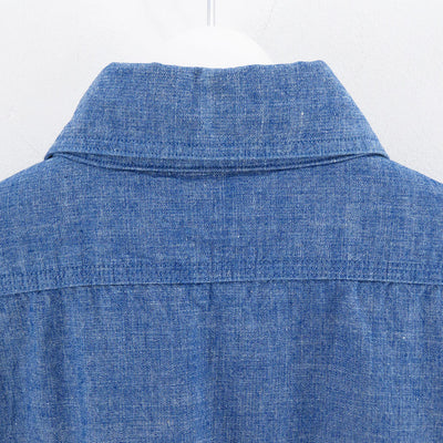 【A.PRESSE/アプレッセ】<br>BB Washed Chambray Shirt <br>23AAP-02-09M