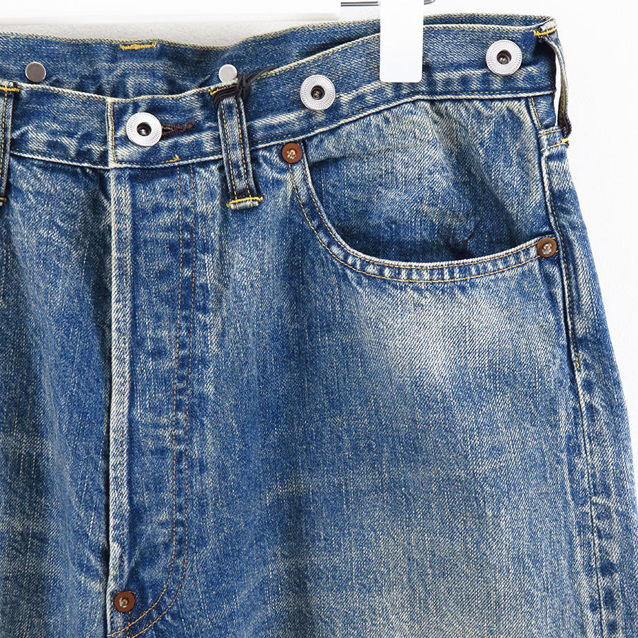 【A.PRESSE/アプレッセ】<br>No.22 Washed Wide Denim Pants <br>23AAP-04-12K