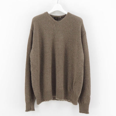 【MAATEE&SONS/マーティーアンドサンズ】<br>カシミヤミンク LOOSE V SWEATER <br>MT4303-0107