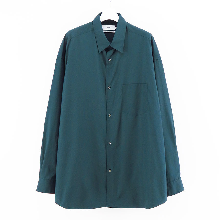 【Graphpaper/グラフペーパー】<br>High Count Regular Collar Round Cut Oversized Shirt <br>GM233-50033C