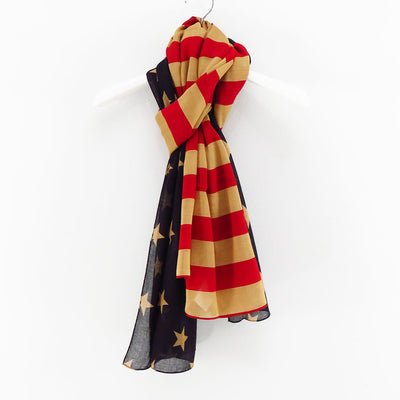 【M A S U/エムエーエスユー】<br>FLAG SCARF <br>MFFW-OJ0323