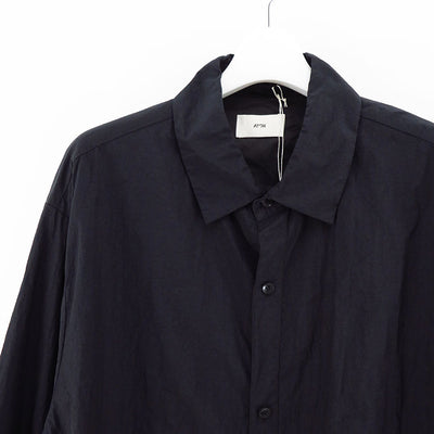 【ATON/エイトン】<br>HAND DYED NYLON SHIRT JACKET <br>JKAGSW0704