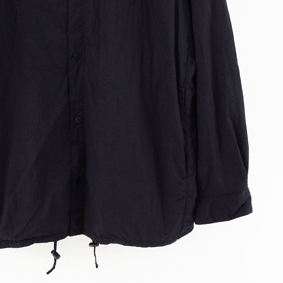【ATON/エイトン】<br>HAND DYED NYLON SHIRT JACKET <br>JKAGSW0704