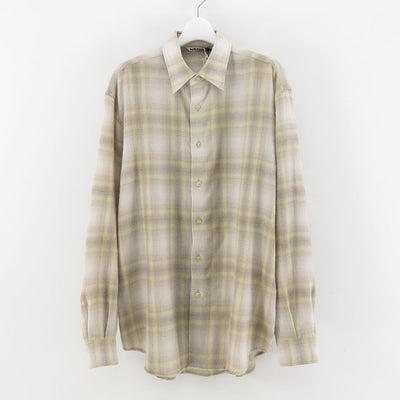 【AURALEE/オーラリー】<br>AIRY WOOL CHECK SHIRT <br>A24AS01WN