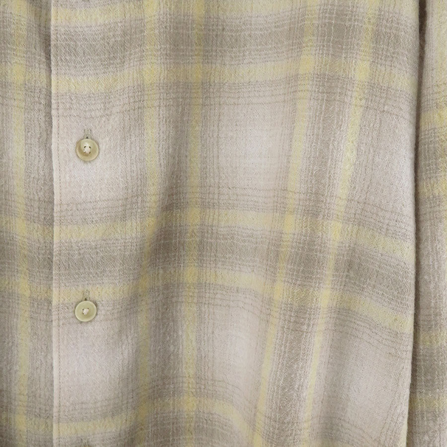 【AURALEE/オーラリー】<br>AIRY WOOL CHECK SHIRT <br>A24AS01WN