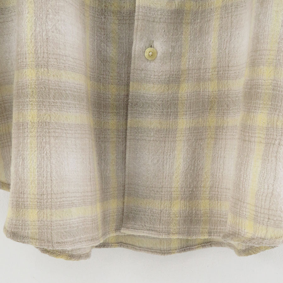 【AURALEE/オーラリー】<br>AIRY WOOL CHECK SHIRT <br>A24AS01WN