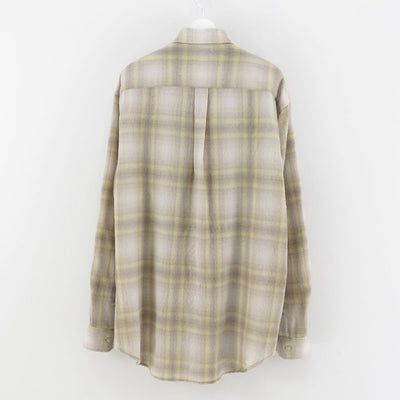 【AURALEE/オーラリー】<br>AIRY WOOL CHECK SHIRT <br>A24AS01WN