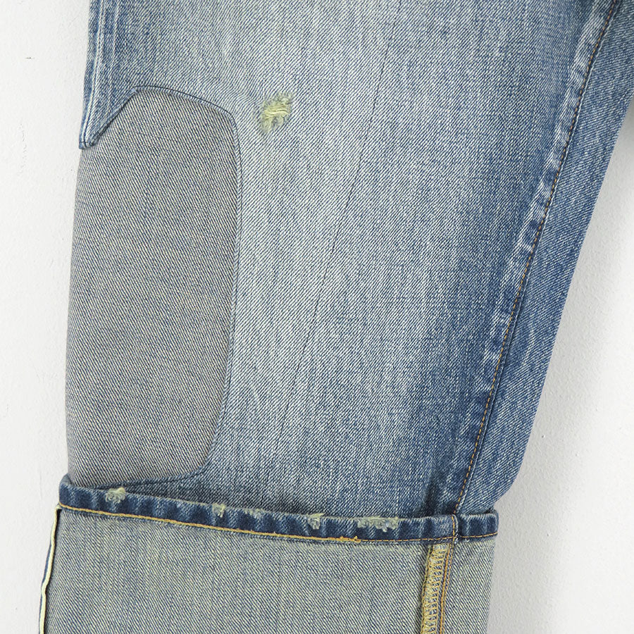 【JUNYA WATANABE MAN】<br>綿セルヴィッチデニム製品加工 Levi's Wネームパンツ <br>WO-P908-100