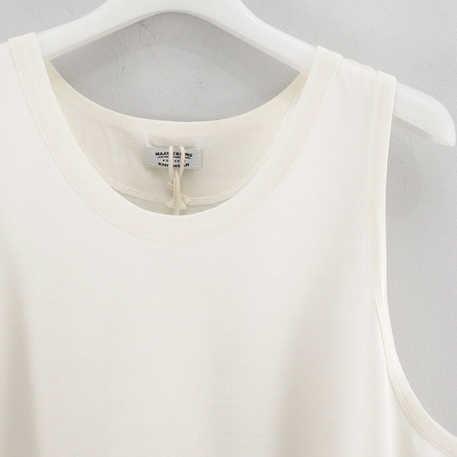 MAATEE&SONS 25SS SILK 天竺TANK TOP サイズ 2
